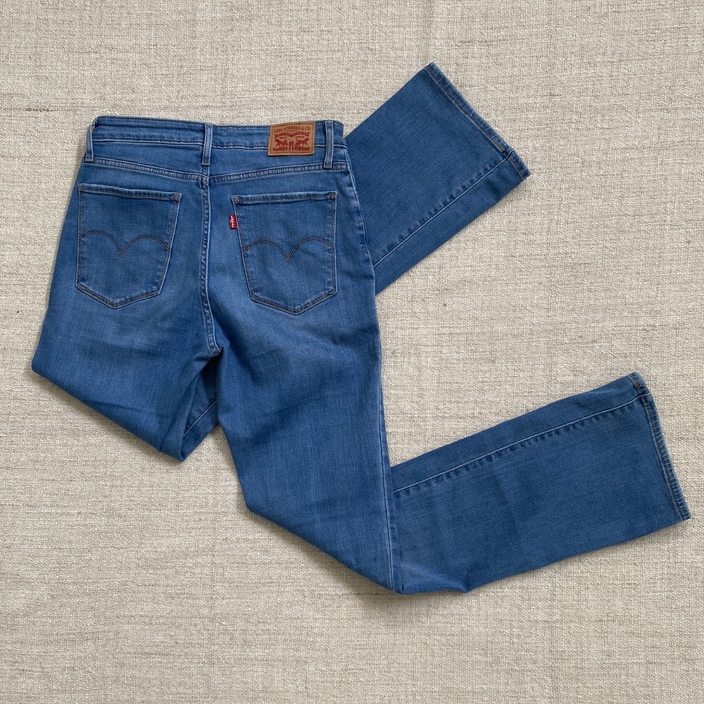 Levi's 725 High Rise Bootcut Denim Jeans in Blue - NWOT - Picture 3 of 5